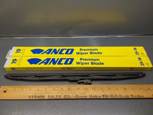 2/pack of nos anco 25-19 windshield wiper blades, 19&#034;