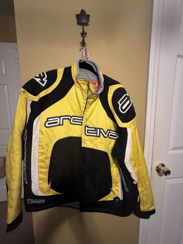 Arctiva snowmobile jacket mens yellow/black size large