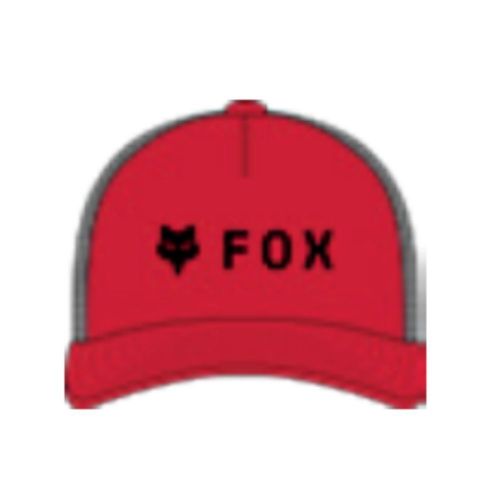 Fox racing absolute lightweight flexfit mens hat - black/red/midnight/grey