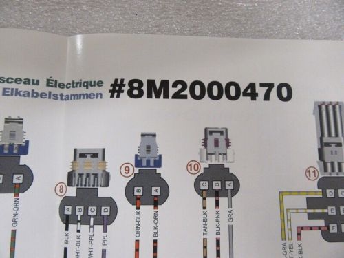 Pm201 mercury mercruiser electrical harness diagram #8m2000470 p/n 90-869241