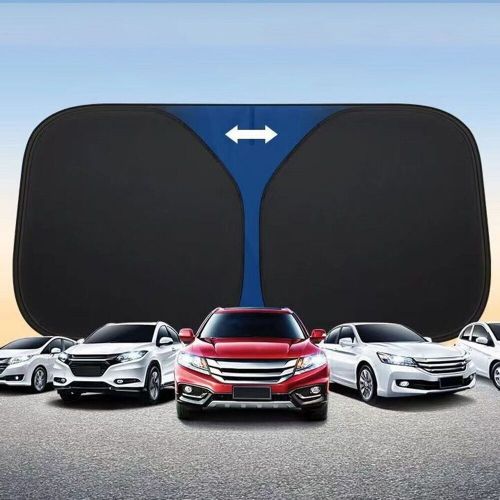 Car windshield sunshade 140*70cm,front glass uv block sun visor shield foldable