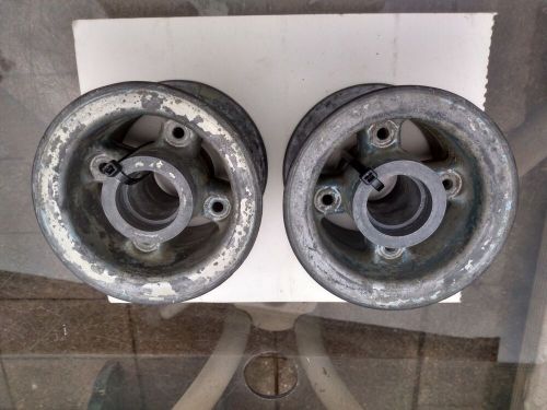 Go kart wheels 4&#034; four spoke vintage precision go kart wheels