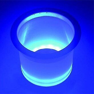 T-h marine led-lch-bu-dp - 3-1/2&#034; d stainless steel rim drink holder with blue