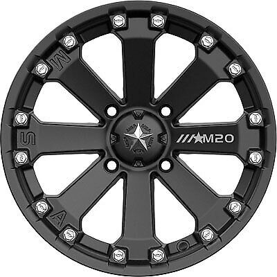 4/156 msa m20 kore wheel 14x7 4.0 + 3.0 flat black m20-04756