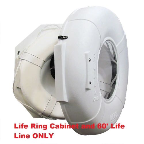 Jim buoy 5050 safety station 24&#034; cal-june life ring cabinet &amp; 60&#039; life line only