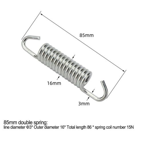 Double support spring electroplating large-support spring scooter tension spring