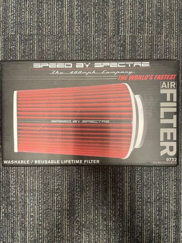 Spectre 9732 air filter 9-1/2intall (fits 3in. 3-1/2in. 4in.tubes) open box