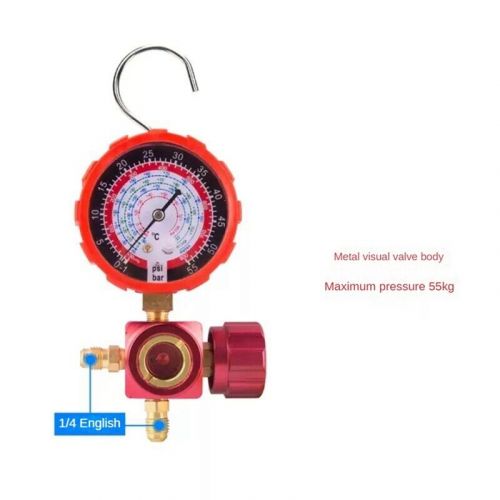 Air conditioning indicator for refrigerant r22 r404a distributor pressure gauge pressure gauge8728-