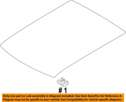 Ford oem 14-18 transit connect-sunroof glass-fixed glass dt1z1750054a