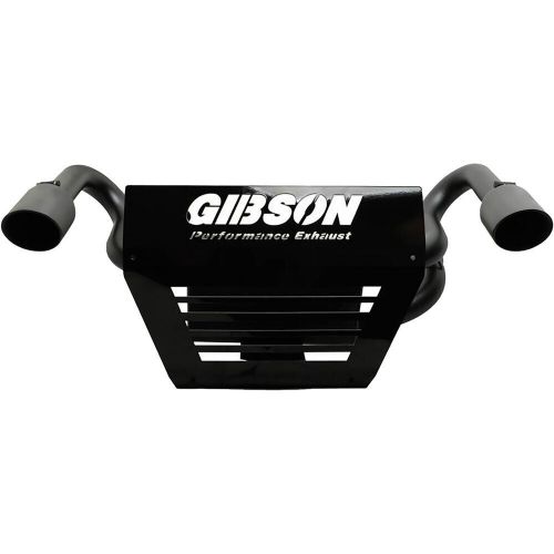 Gibson performance exhaust dual slip-on exhaust black ceramic fits polaris rzr