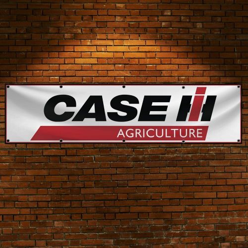 Case ih banner car 2x8 ft flag agriculture tractor man cave wall decor sign