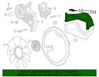 Genuine gm engine cooling fan upper shroud 84943756