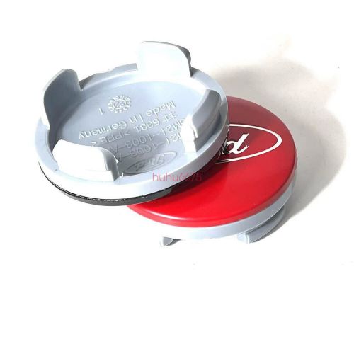 4pcs 54 mm red silver alloy wheel center caps rim caps hub cap suitable for ford
