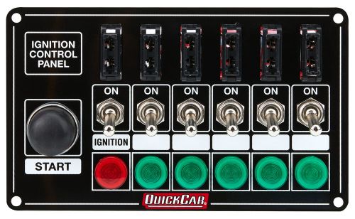 Quickcar racing    50 864    ignition panel blk fused w start but    lights