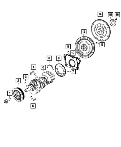 Genuine mopar engine flywheel 68273846ac