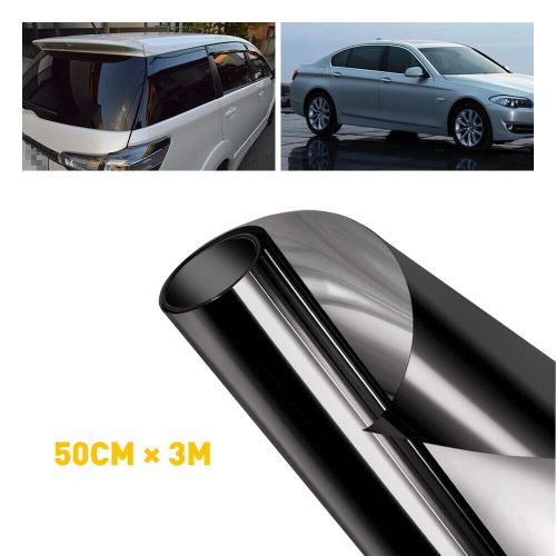 10ft roll blackout glass window tint film 35% vlt 20&#034; x 10ft car heat &amp;uv block