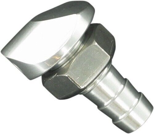 Jetinetics 5020-8 8mm water bypass fitting 90deg. - polished 4850-0037 90