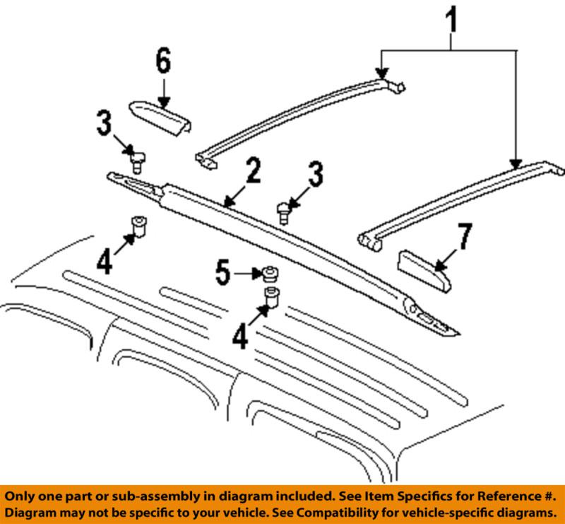 Gm oem 25832917 luggage carrier-rail cover