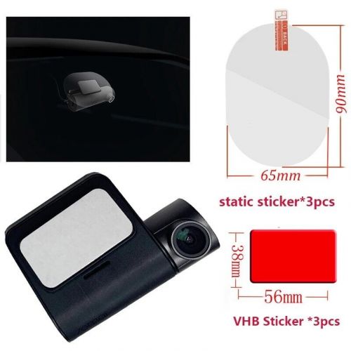 For 70mai dash cam pro plus + a500s a510 lite2 m200 rc06 vhb sticker 3pcs