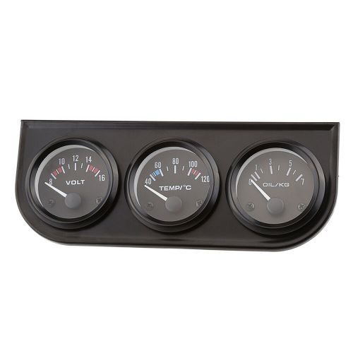 52mm triple gauges 3in1 voltmeter  water temp gauge  oil pressure meter w sensor