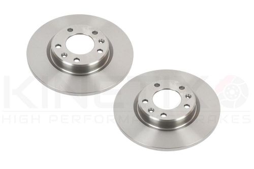 2 rear brake discs &amp; pads set 268mm x 12mm