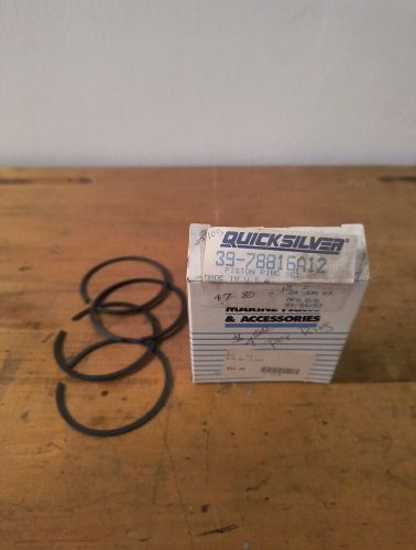 New oem (lot of 4) mercury quicksilver piston rings 39-78816a12