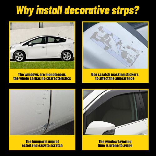 Car door plate sill bumper scuff cover anti scratch decal sticker protector tape