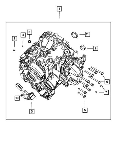 Genuine mopar trans-axle case 68166229ab