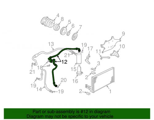 Genuine gm ac hose 15981237