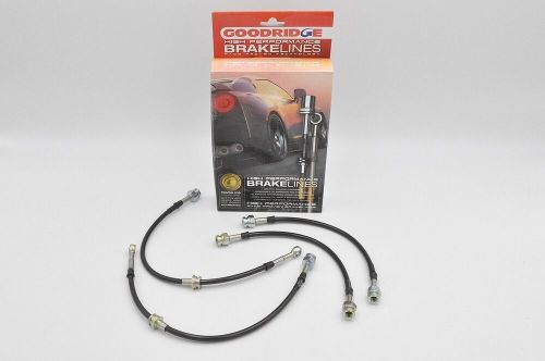 Goodridge high performance carbon braided stainless brakelines for mazda mx-3