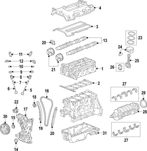 Genuine hyundai engine connecting rod bearing 23060-2e000