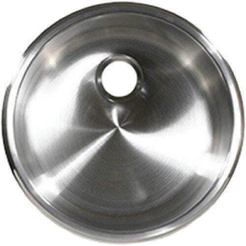 Scandvik 10242 sink round cylindrical brushed finish