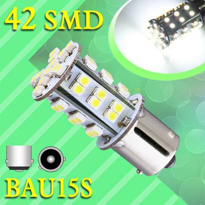 1156 bau15s 42 smd pure white tail brake turn parking 42 led car light bulb lamp