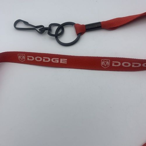 Dodge ram neck lanyard red black