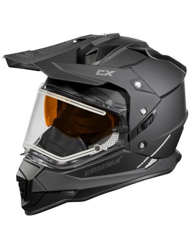 Castle x mode dual sport sv solid electric helmet 35-23586 flat black