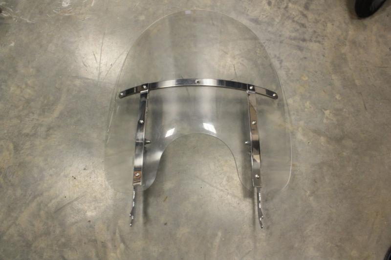 Harley-davidson flstc/flstf softail detachable windshield - clear