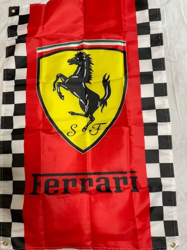 Banner flag  tapestry size3x2ft [ferrari checkered flag]garage room decora 18278