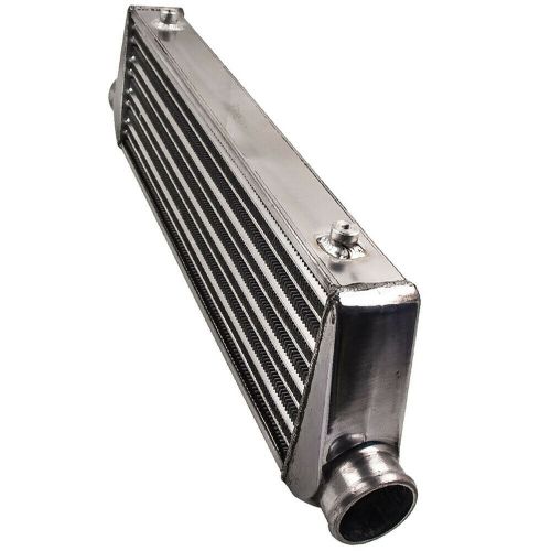 2.5&#034; inlet/outlet universal front mount intercooler 27&#034;x7&#034;x2.5&#034; tube&amp;fin 5~50psi