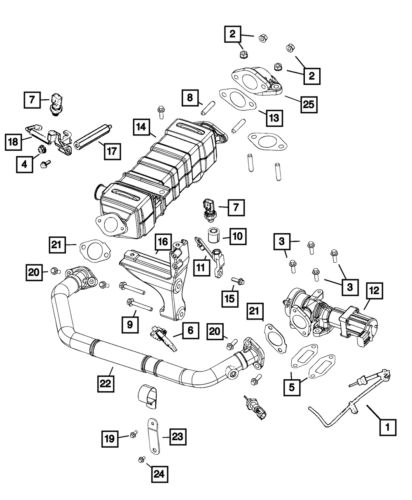 Genuine mopar gasket 68447575aa