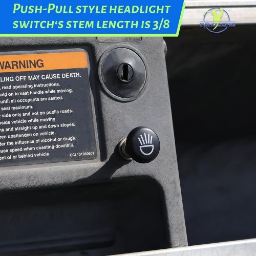 Universal golf cart light switch, push pull headlight switch button-12volt li...