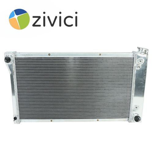 Radiator+2x fan for 1967-1972 1968 1969 1971 chevy gmc c/k series pickup truck