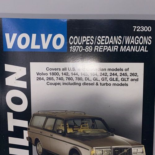 Chilton volvo 1970-1989 coupes sedans wagons repair manual #72300