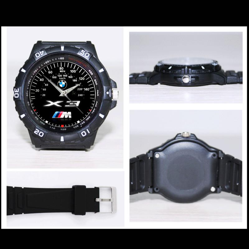 -hot- bmw x3 m series speedometer style custom black sport quartz watch