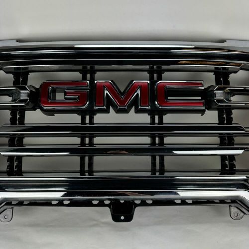 Oem 2019 - 2022 gmc sierra 1500 slt front grille assembly bright chrome 84508284