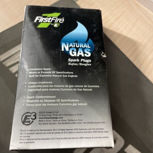 (6) e3 spark plug first fire natural gas