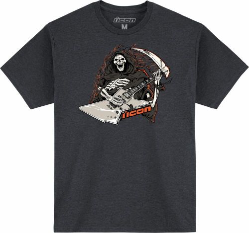 Icon grim shredder mens short sleeve t-shirt charcoal heather