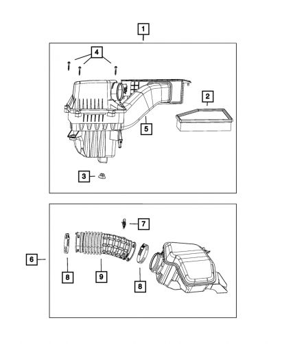 Genuine mopar air filter 68235291ab