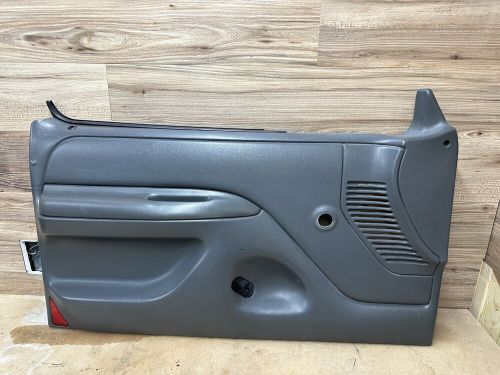 92-96 ford bronco f-150 97 f-250 f-350 set of front manual door panels oem gray