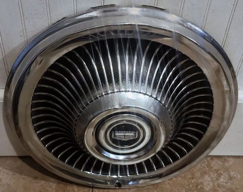 (1) vintage oem 1970 mercury monterey marquis 15&#034; chrome hubcap wheel cover #01