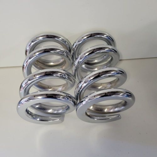 Lowrider hydraulics coils 3 ton precut flat ends  8&#034;tall nice fit chrome